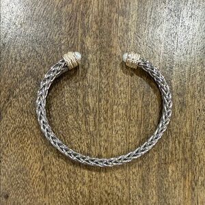 Elegant Silver and Gold Women's Bracelet